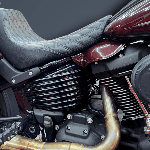 COLOR MATCHED RIBBED SIDE BATTERY COVERS FOR HD M8 SOFTAIL