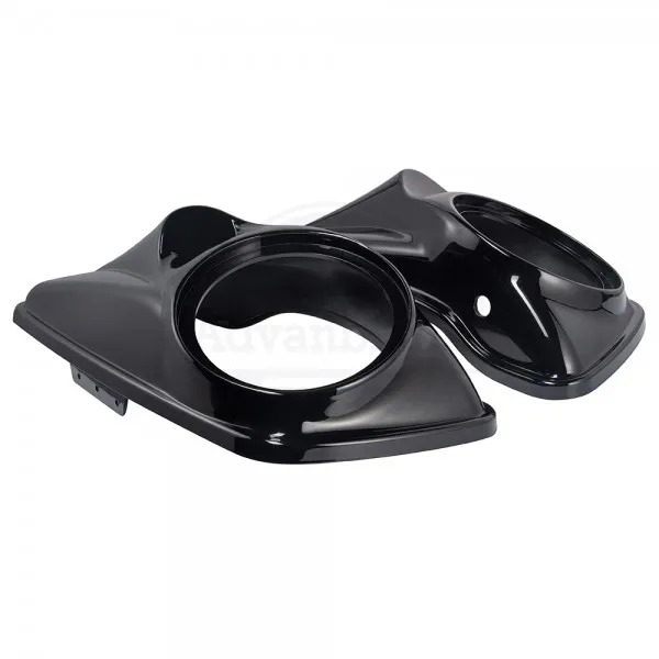 8" Speaker Lids For Harley Touring Models 2014-2022 - Unpainted Fiberglass Saddlebag Lids