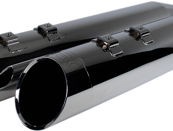 KHROME WERKS 4-1/2" HP-Plus? Slip-On Mufflers - Chrome Edge 202665