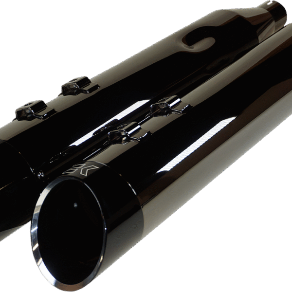 KHROME WERKS 4-1/2" HP-Plus? Slip-On Mufflers - Eclipse? with Edge Tip 201675