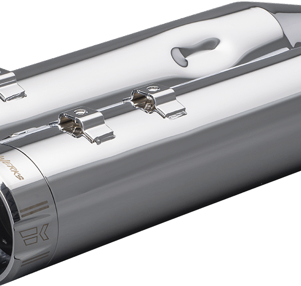 KHROME WERKS 4-1/2" HP-Plus? Slip-On Mufflers - Chrome Klassic Tip 202925