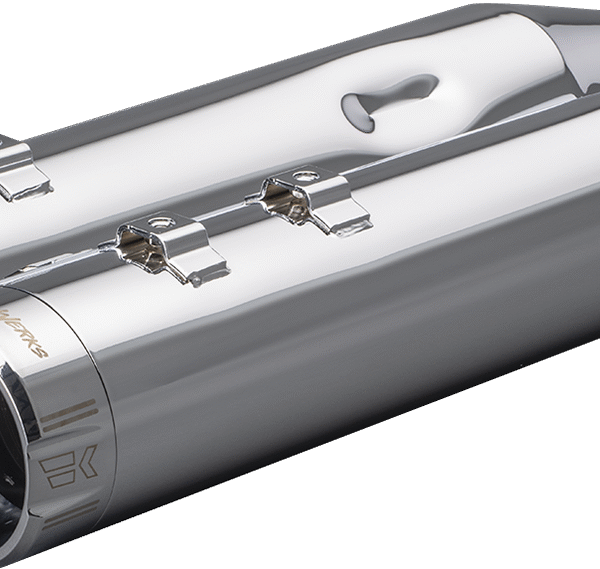 KHROME WERKS 4-1/2" HP-Plus? Slip-On Mufflers - Chrome Klassic Tip 202975