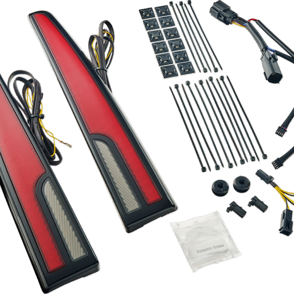 CIRO Taillight - LED - Red Lens - Black - Tri Glide 40086