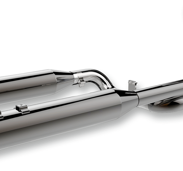 KHROME WERKS 2-into-2 Dominator Exhaust System with 4-1/2" Mufflers - Eclipse? - FL 201810A