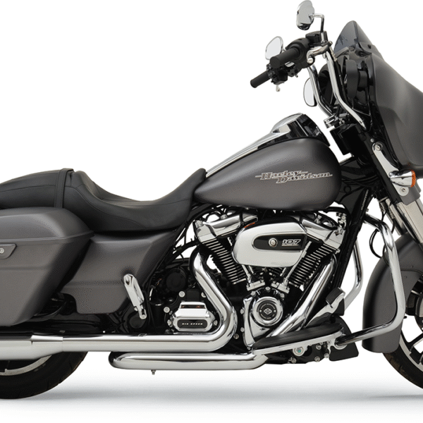 KHROME WERKS 2-into-2 Dominator Exhaust System with 4-1/2" Mufflers - Chrome - FL 200400A