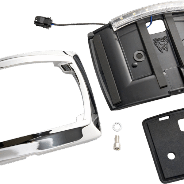 CIRO License Plate Frame - LED - Curved - Chrome 40500