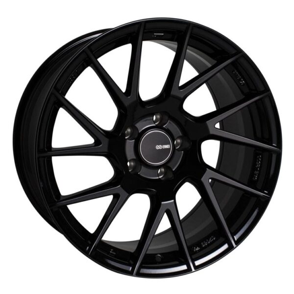 Enkei TM7 18x8.5 5x114.3 45mm Offset 72.6mm Bore Gloss Black Wheel