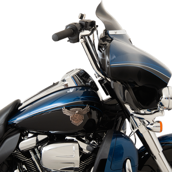 KLOCK WERKS Flare* Windshield - 6-1/2" - Black - '14-'23 FLHT KWW-01-0200-2014