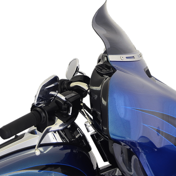 KLOCK WERKS Flare* Windshield - 6-1/2" - Dark Smoke - '14-'23 FLHT KWW-01-0199-2014